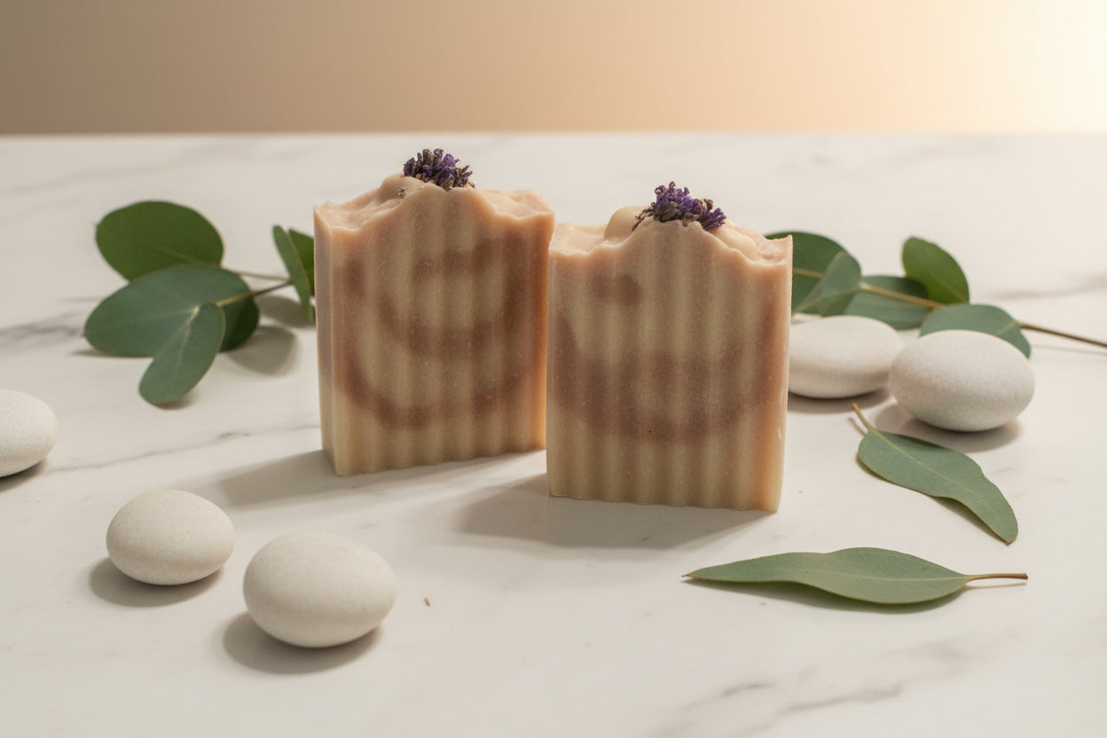 Lavender Chamomile Silk Artisan Soap | Botanical Handcrafted Bar