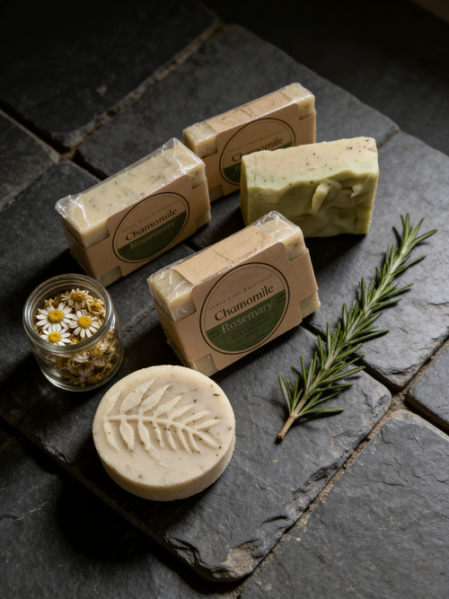 Chamomile Rosemary Handcrafted Soap | Botanical Bar